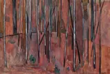 Saplings by Fred Williams, c.1963, gouache on paper, offered Oct 2024
