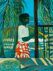 Island Boy by Ray Crooke, oil on composition board, offered Oct 2024