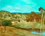 Palmer River, North Queensland by Ray Crooke, oil on canvas board, offered Oct 2024
