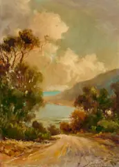 She-Oak Bay, Lorne by Robert Camm, c.1895, oil on canvas, sold Oct 2025