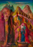 The blessing by Justin O’brien, c.1949, oil on canvas, sold Oct 2025