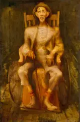 The inmate by Eric Wilson, 1944, oil on board, sold Oct 2025