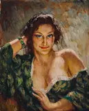 Ballerina by Norman Lindsay, oil on canvas on board, offered Oct 2025