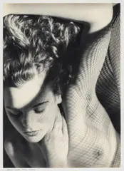 Jean with wire mesh by Max Dupain, 1938, silver gelatin photograph, sold Oct 2025