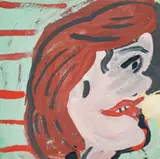 Profile by Rose Wylie, 1990, oil on paper, sold Oct 2025