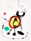 Oiseau migrateur (Migratory Bird): plate 3 by Joan Miró, 1970, colour lithograph on paper, sold Oct 2025
