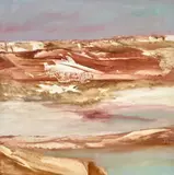 Landscape by Sidney Nolan, 1962, Ripolin enamel and oil on composition board, offered Sep 2025