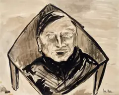 Danila by Joy Hester, c.1945, ink and brush on paper, offered Sep 2025