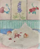 Composition aux grenades by Georges Billaudot, Gouache sur papier, sold Oct 2024