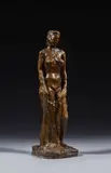 Femme au bain Vers 1940 by Raymond Martin, Bronze à patine brun clair, sold Oct 2024