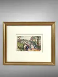 Fête de la Sainte Barbe, Le Faouet by Augustin-Alexandre Dumont, Aquarelle gouachée, sold Sep 2024