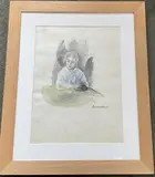 Femme en buste by Hermine David, Aquarelle, sold Sep 2023