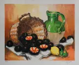 Nature morte au panier d'oursins by Jean Triolet, Lithographie signée et numérotée d'un tirage à, sold Sep 2025