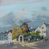 Le moulin Rodet by Jacques Coquillay, Pastel, sold Sep 2025