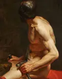 Figure de sculpteur by Charles Legrain, Toile, sold Mar 2023