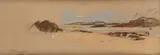 Vue d'une plage en Bretagne by Pierre Brette, Pastel et aquarelle sur papier, sold Mar 2023