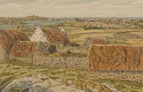 L'île Bréhat», crée en 1913 by Henri Rivière, Lithographie couleur, n°93 du catalogue raisonné, série Le Beau pays de Bretagne, sold Apr 2024