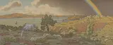 L'arc en ciel», crée en 1901 by Henri Rivière, Lithographie couleur, n°64 du catalogue raisonné, série Féérie des heures, sold Apr 2024