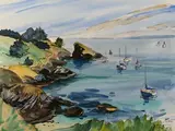 La pointe cardinal by Franck Sordot, 2017, Aquarelle, sold Apr 2024