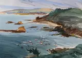 Beg An Fry, Côtes d'Armor by Franck Sordot, Aquarelle, sold Apr 2024