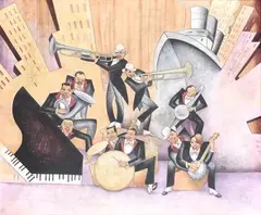 SANS TITRE, VERS 1925 by Paul Colin, Gouache et crayon sur papier signé en bas à droite, sold May 2020