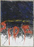 SANS TITRE, VERS 1966 by Jaroslav Serpan, Gouache sur papier signé en bas à gauche, sold May 2020