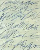 ROMAN NOTES I by Cy Twombly, 1970, Lithographie offset en couleurs signée et numérotée, sold May 2020