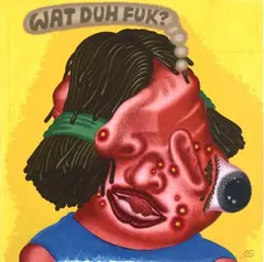 WOMAN’S HEAD by Peter Saul, 2001, Acrylique, huile et crayon sur papier signé et daté en bas à droite ;, sold May 2020