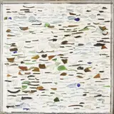 CRISTALES N° 13 by Carmen Calvo, 1998, Collage de cristaux sur panneau signé, sold May 2020