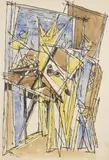 À LA FENETRE- DADA by Marcel Janco, 1928, Aquarelle et encre sur papier fort signé, sold May 2020