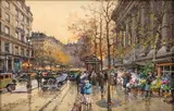 Paris, la Madeleine by Eugène Galien-Laloue, Gouache sur papier, sold Mar 2025