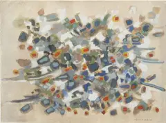 Sans titre by Manuel Cargaleiro, 1961, Aquarelle et gouache sur papier, sold Mar 2025