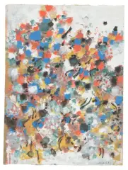 Sans titre by Manuel Cargaleiro, 1963, Aquarelle et gouache sur papier, sold Mar 2025