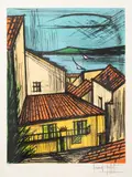 Saint-Tropez, les toits et la baie by Bernard Buffet, 1991, Lithographie en couleurs sur papier, sold Mar 2025
