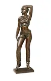 La hussarde by Jacques Le Nantec, 2004, Épreuve en bronze à patine nuancée, sold Mar 2025