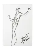 Sans titre by Karl Lagerfeld, 2010, Mine de plomb, crayon et feutre sur papier, sold Mar 2025