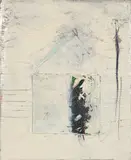 Sans titre by Mehdi Qotby, 1990, Huile et collage sur carton ondulé, sold Sep 2023