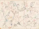 Tracés timides by Jan Voss, 1979, Aquarelle, sold Sep 2023