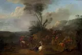 Choc de Cavalerie by Karel Breydel, Panneau en chêne, une planche, non parqueté, sold Jun 2023