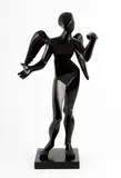 L'Ange cubiste" by Salvador Dalí, 1983, Bronze à patine noir, sold Mar 2025