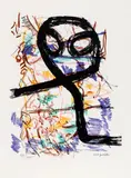 Hibou" (1972) Série "Parler de corde by Jean Paul Riopelle, Lithographie, sold Mar 2025