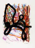 Chien" (1972) Série "Parler de corde by Jean Paul Riopelle, Lithographie, sold Mar 2025