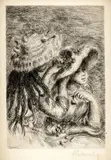 “Le chapeau épinglé” by Pierre-Auguste Renoir, 1894, Eau-forte Inscription au crayon en bas à droite: Renoir, sold Feb 2025