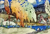 Paysage au bord de l'eau by Marc-Aurèle Fortin, Aquarelle, sold Feb 2025