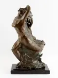 Vent du nord" by Jean-Julien Bourgault, 1988, Bronze, sold Feb 2025