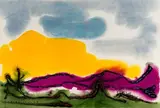 Sans titre - Paysage by Paul-Vanier Beaulieu, Aquarelle, sold Feb 2025