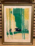 Cavalcade dans la forêt by André Brasilier, Lithographie, sold Mar 2025