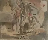 Voulez-vous jouer avec moâ by Pere Créixams i Picó, Aquarelle, sold Mar 2025