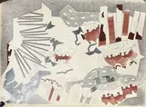 Abstractions by Francisco Nieva, Technique mixte : sanguine, gouache et mine de plomb, sold Mar 2025