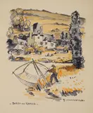 Bords de Rance by Yvonne Jean-Haffen, Aquarelle, sold Nov 2024